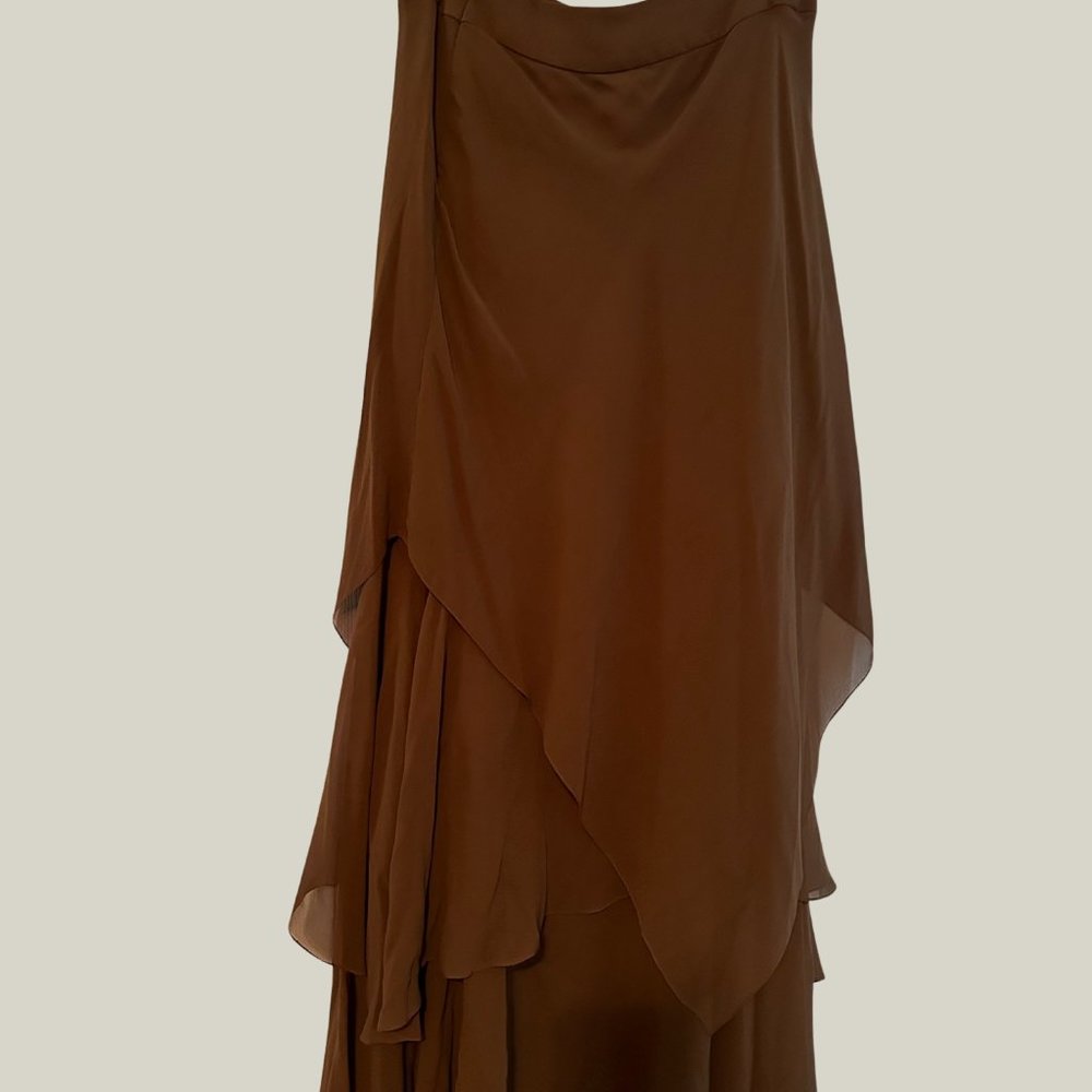 Vintage brown long skirt